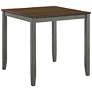 4_Keystol Oak Light Gray 5-Piece Counter Dining Table Set more views