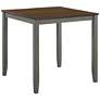 Keystol Oak Light Gray 5-Piece Counter Dining Table Set