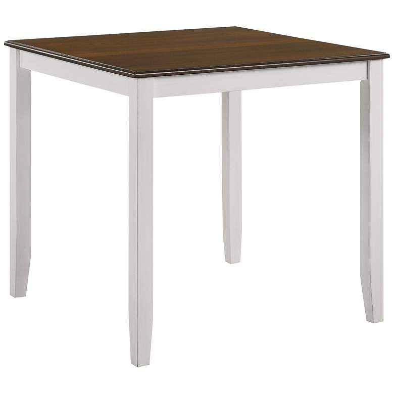 Image 4 Keystol Oak Light Sea White 5-Piece Counter Dining Table Set more views
