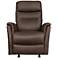 Keystone Cocoa Dark Brown Manual Rocker Recliner