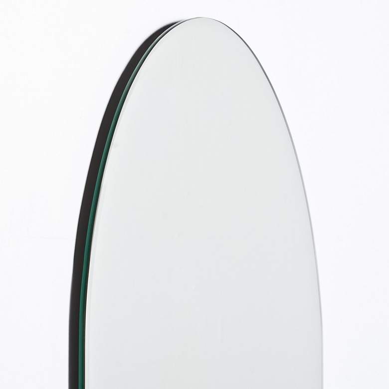 Image 3 Khloe 23 1/2" x 39 1/4" Frameless Oval Wall Mirror more views