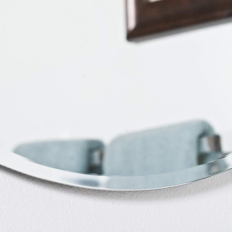 Image 5 Khloe 23 1/2" x 39 1/4" Frameless Oval Wall Mirror more views