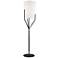 Khloe Matte Black 3-Arm Floor Lamp