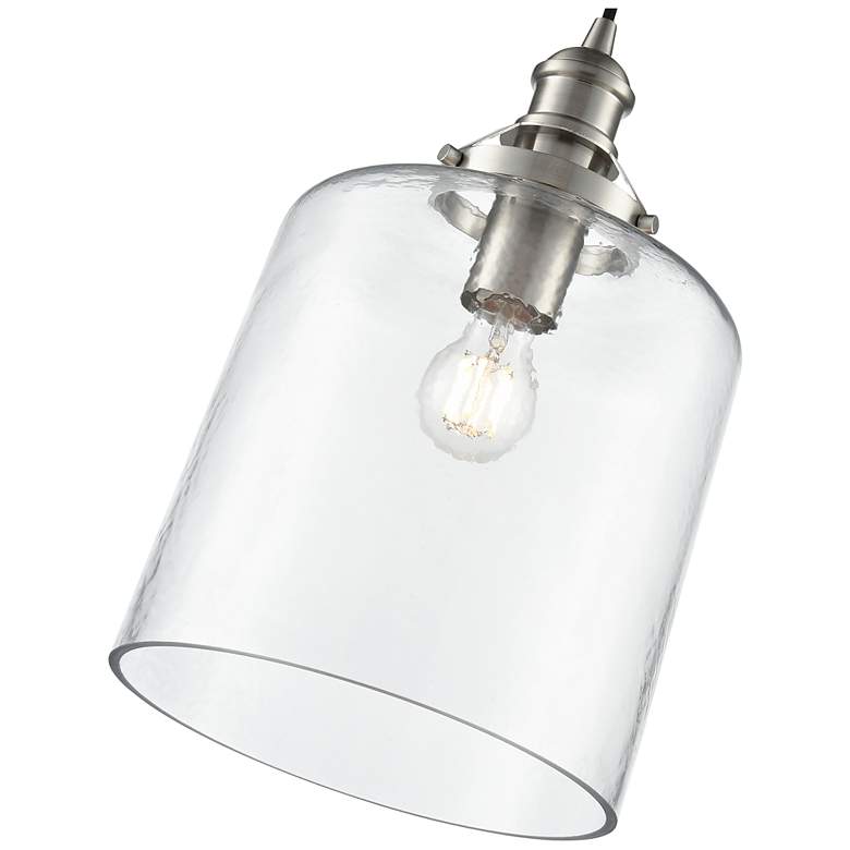 Image 3 Khrisa 10" Wide 1-Light Pendant in Brushed Nickel more views
