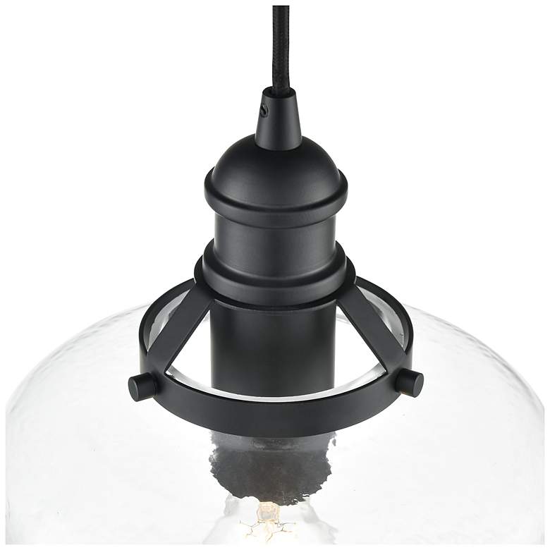 Image 4 Khrisa 10" Wide 1-Light Pendant in Matte Black more views