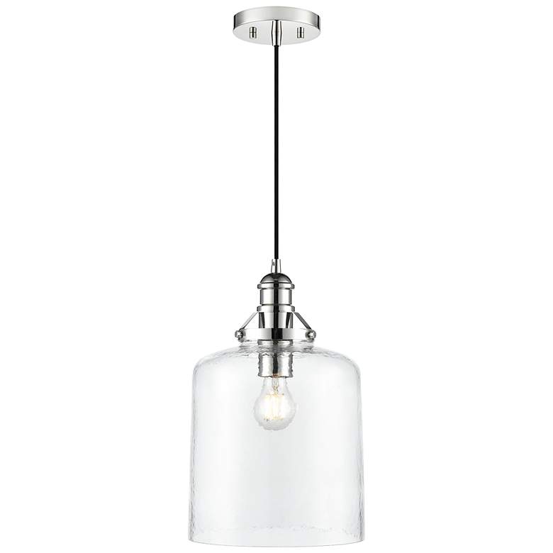 Image 2 Khrisa 10" Wide 1-Light Pendant in Polished Nickel more views