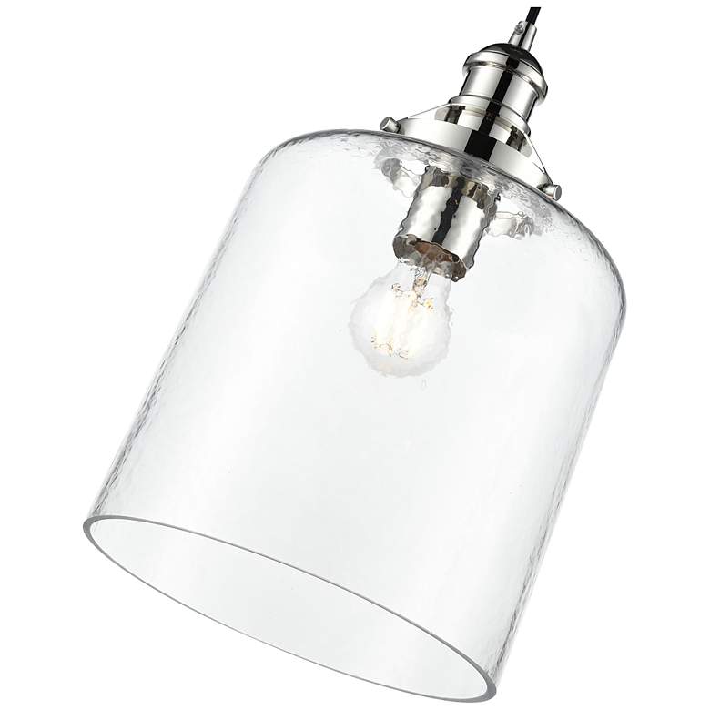 Image 3 Khrisa 10" Wide 1-Light Pendant in Polished Nickel more views