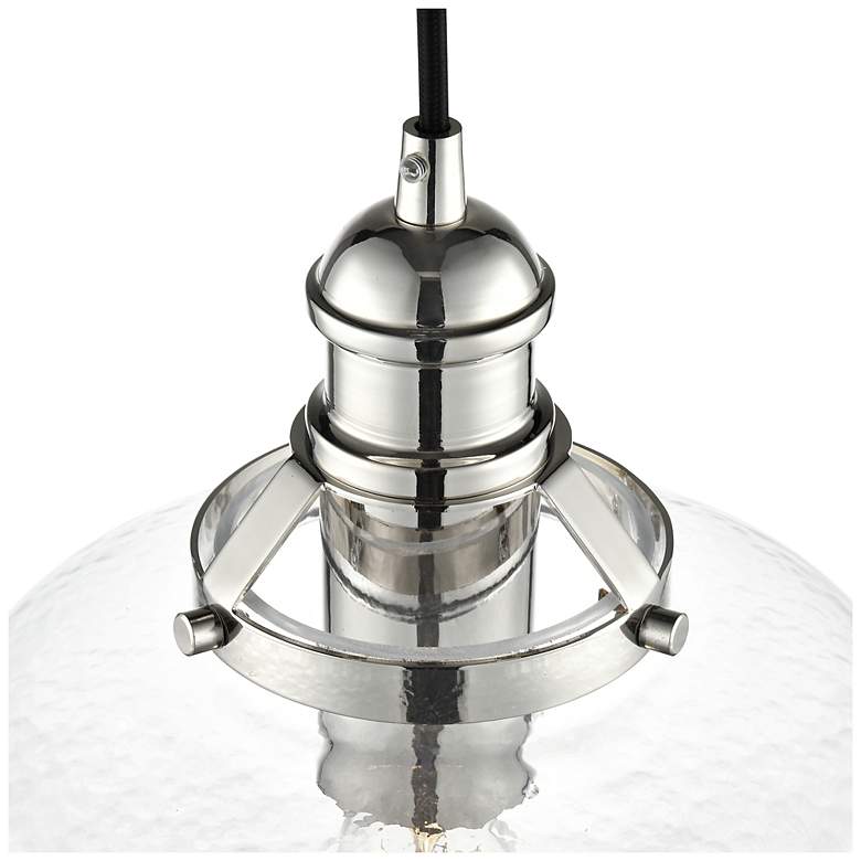 Image 4 Khrisa 10" Wide 1-Light Pendant in Polished Nickel more views
