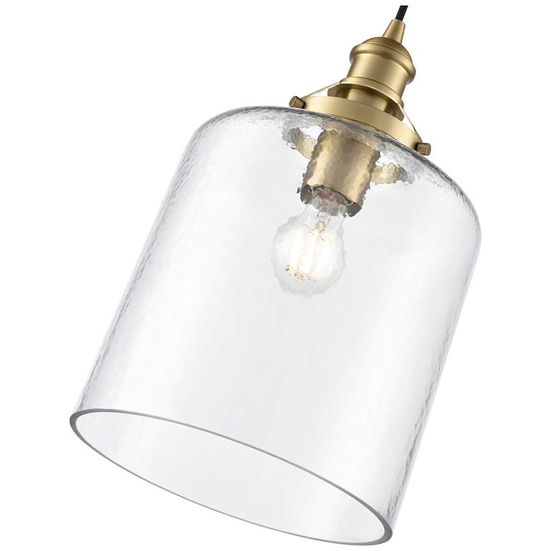 Image 3 Khrisa 10" Wide 1-Light Pendant in Vintage Brass more views