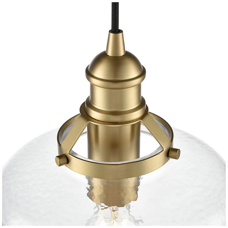 Image 4 Khrisa 10" Wide 1-Light Pendant in Vintage Brass more views