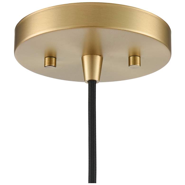 Image 6 Khrisa 10" Wide 1-Light Pendant in Vintage Brass more views