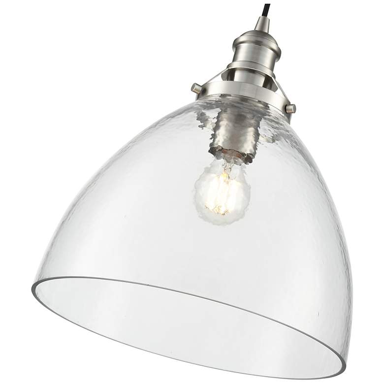 Image 3 Khrisa 12.75" Wide 1-Light Pendant in Brushed Nickel more views