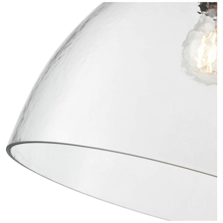 Image 5 Khrisa 12.75" Wide 1-Light Pendant in Brushed Nickel more views
