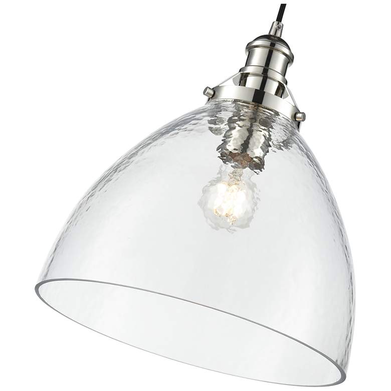 Image 3 Khrisa 12.75" Wide 1-Light Pendant in Polished Nickel more views
