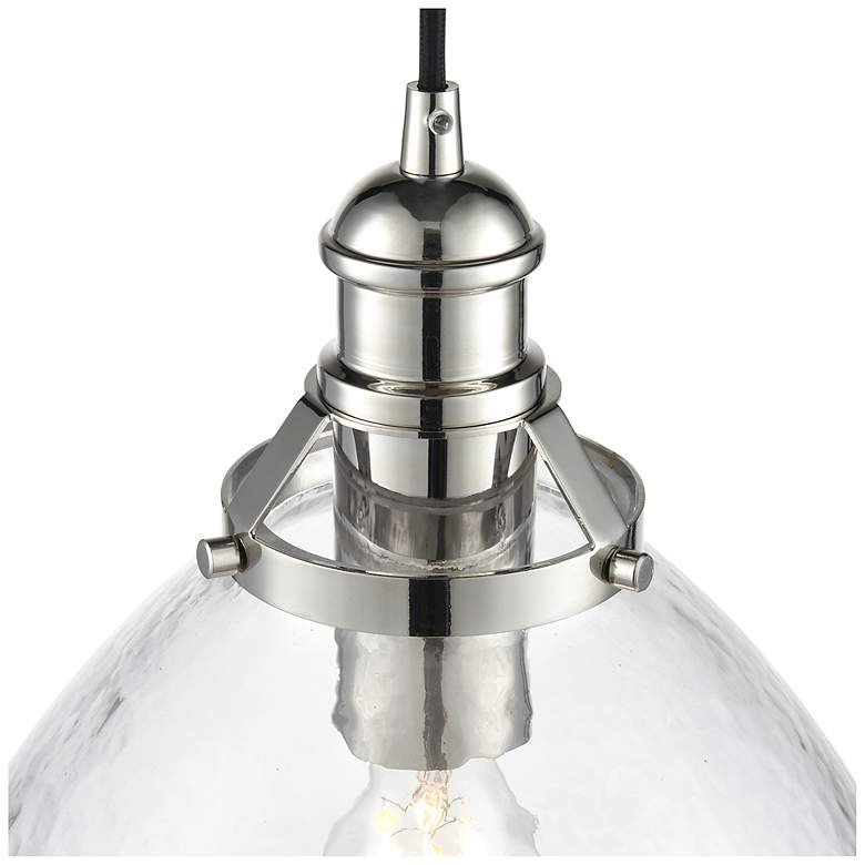 Image 4 Khrisa 12.75" Wide 1-Light Pendant in Polished Nickel more views