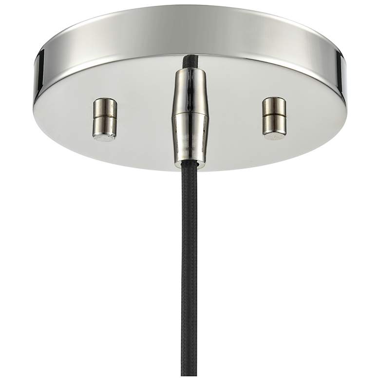 Image 6 Khrisa 12.75" Wide 1-Light Pendant in Polished Nickel more views