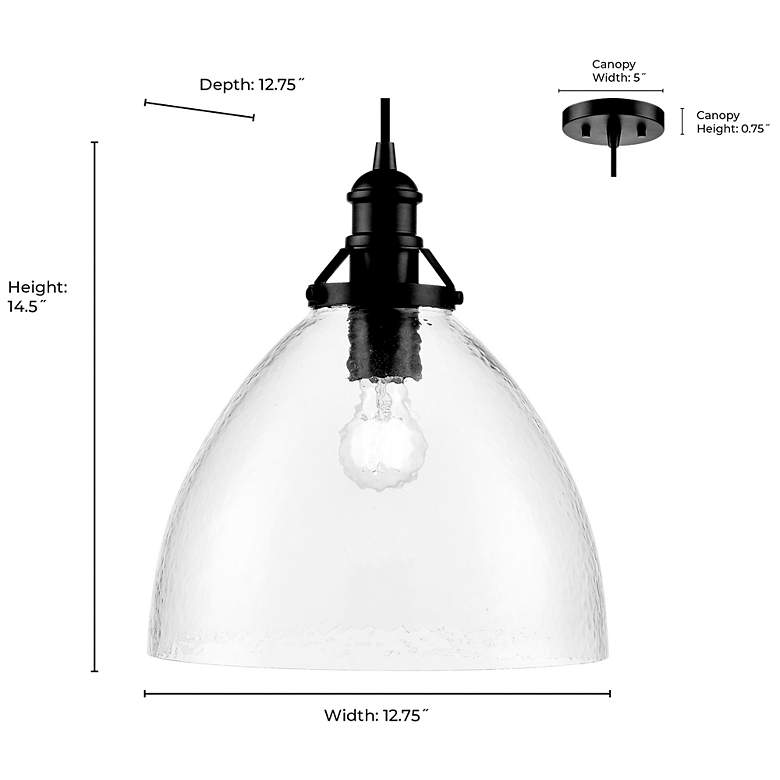 Image 7 Khrisa 12.75" Wide 1-Light Pendant in Polished Nickel more views