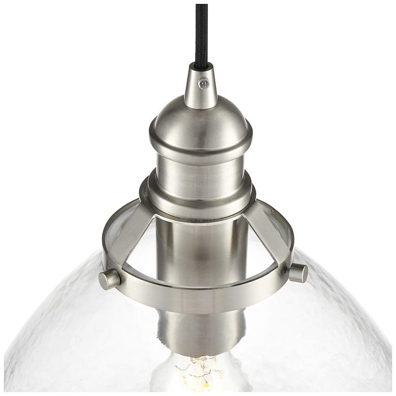 Image 4 Khrisa 12 3/4" Wide Brushed Nickel Pendant Light more views