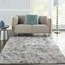 1_Ki40 Royal Terrace 5'3" x 7'3" Grey/Blue Indoor Rug