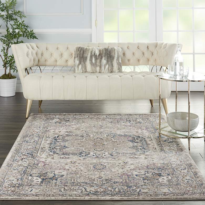 Image 1 Ki40 Royal Terrace 5'3" x 7'3" Ivory/Multi Indoor Rug