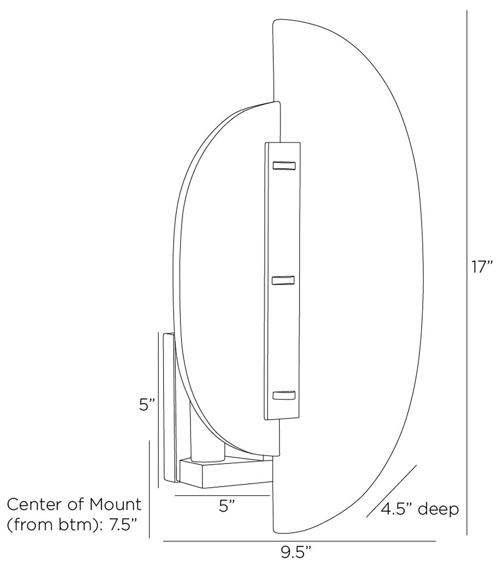 Kianna 17" High English Bronze Wall Sconce