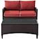 Kiawah Sangria 2-Piece Outdoor Wicker Seating Set