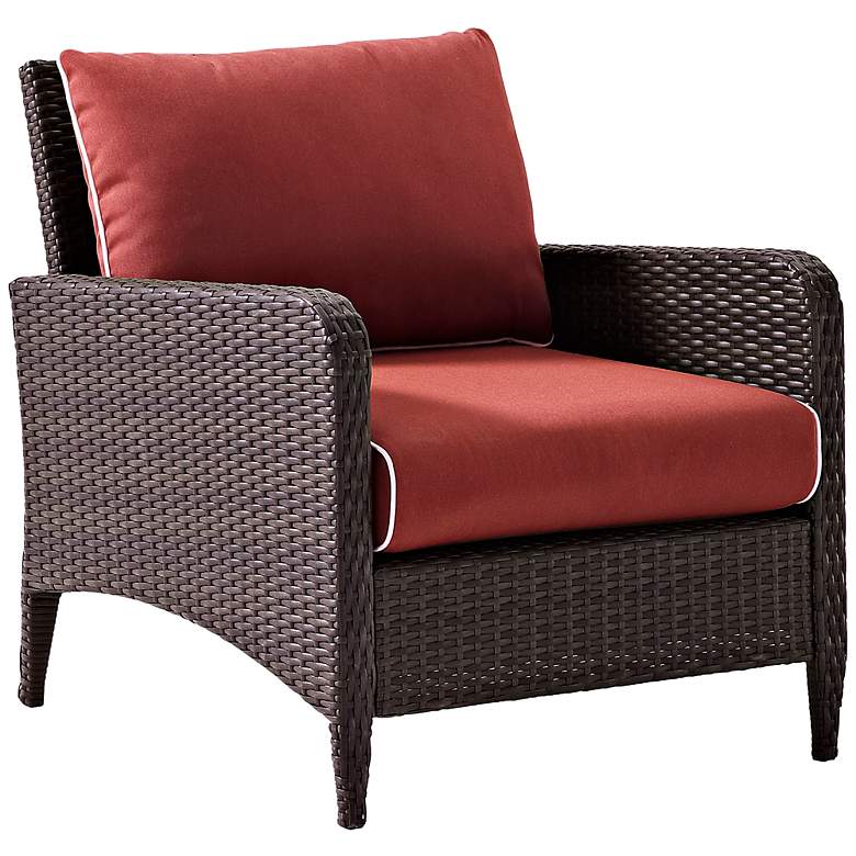 Image 1 Kiawah Sangria Outdoor Wicker Armchair