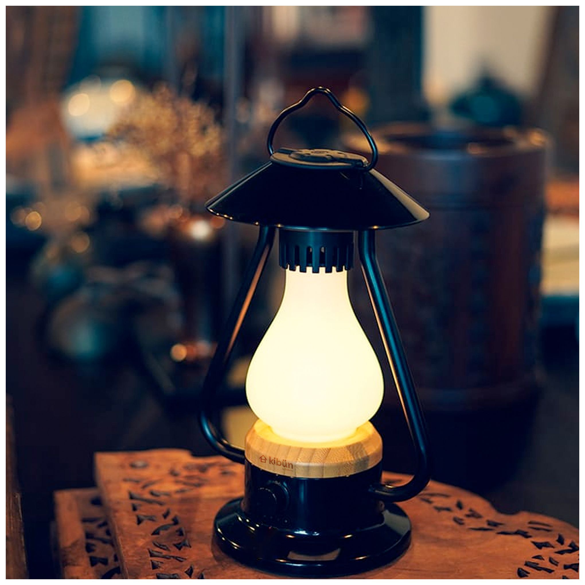 Image 2 Kibun Cordless Table Lamp Bonfire Black more views