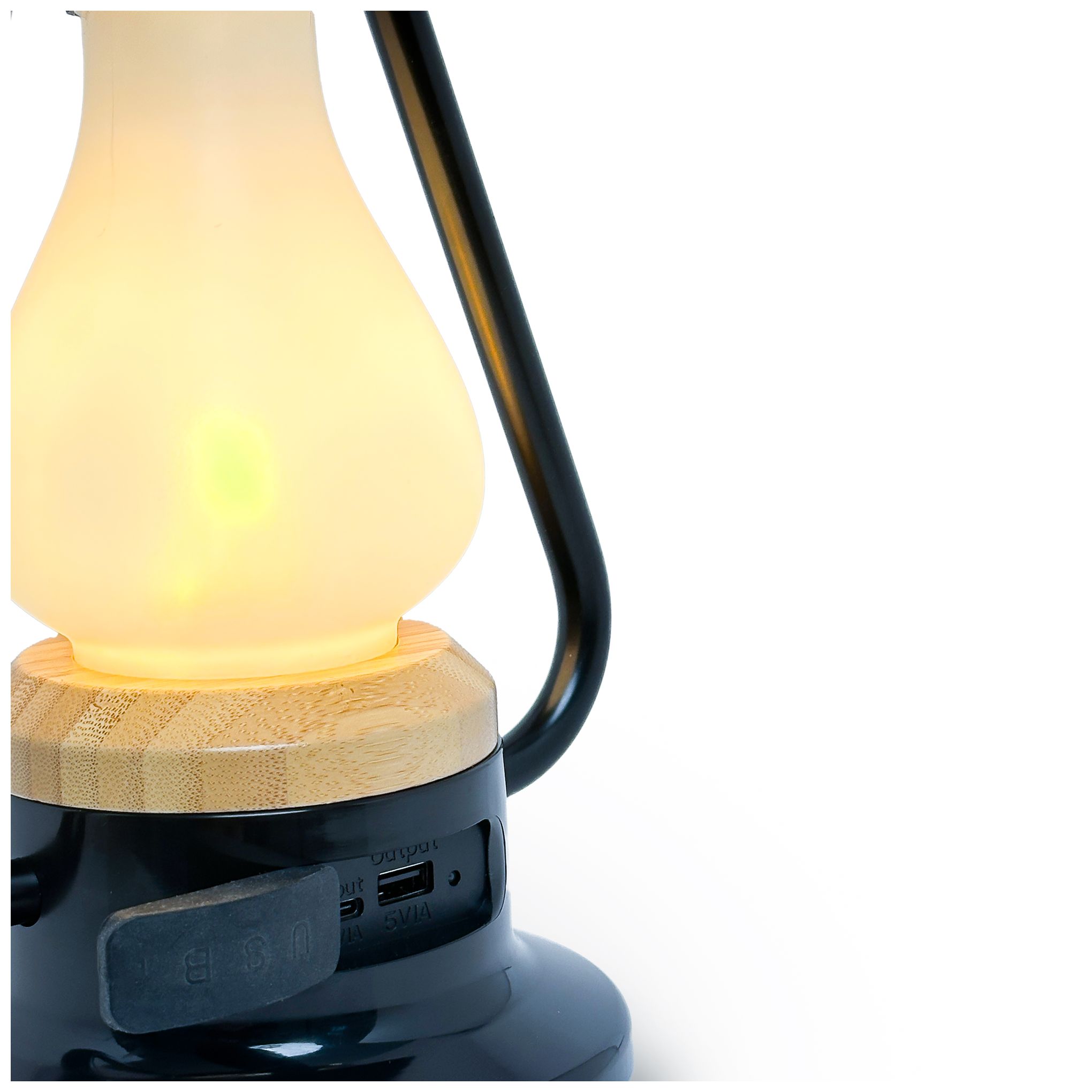 Kibun Cordless Table Lamp Bonfire Black