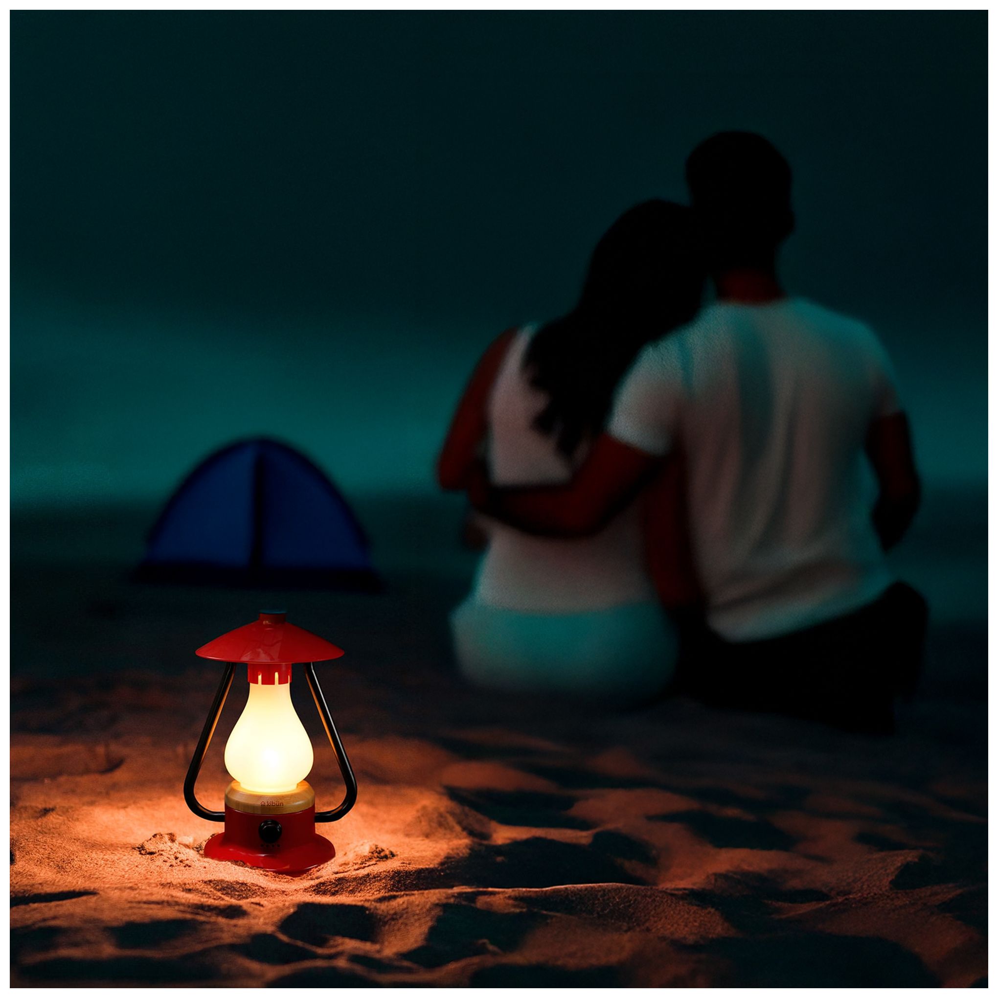 Image 2 Kibun Cordless Table Lamp Bonfire Red more views