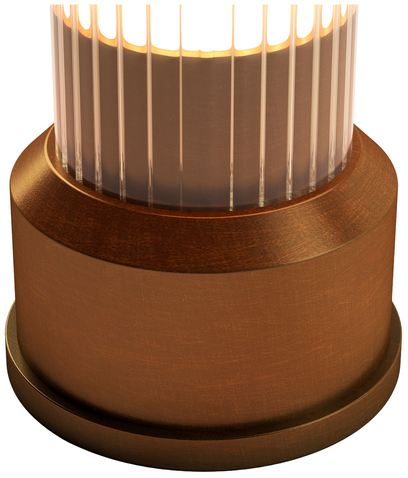 Image 7 Kibun Cordless Table Lamp Candlestick Brushed Brass more views