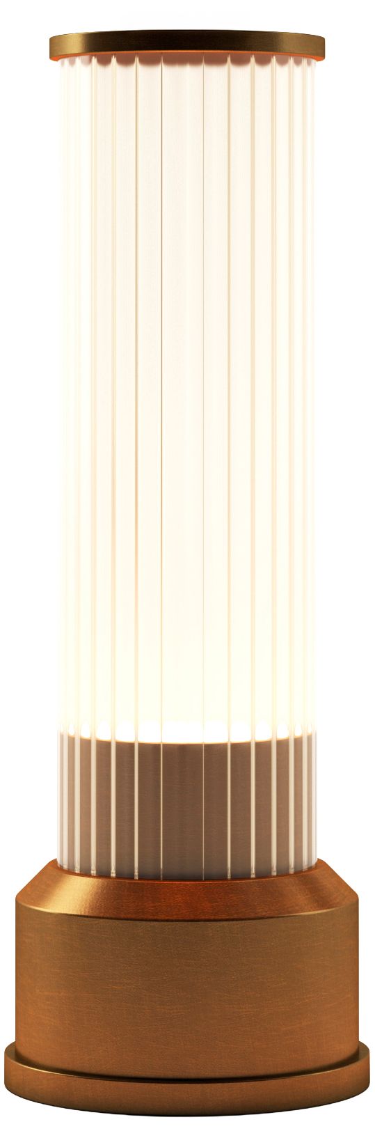 Kibun Cordless Table Lamp Candlestick Brushed Brass