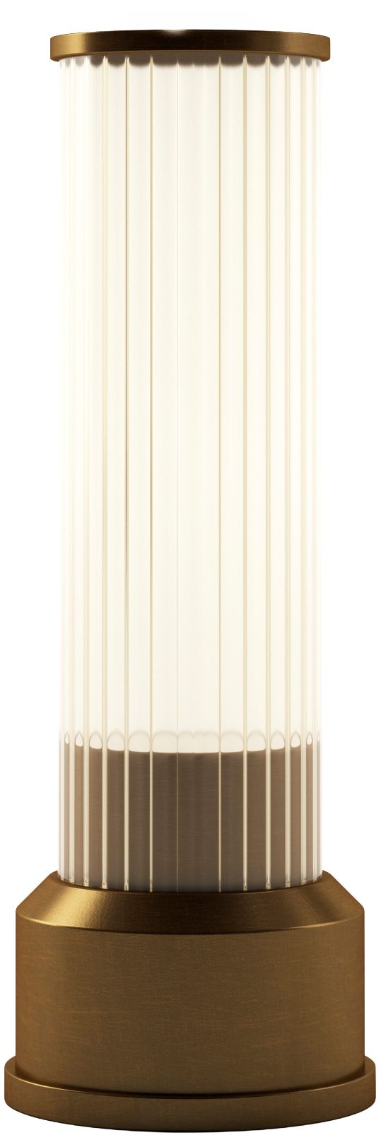 Kibun Cordless Table Lamp Candlestick Brushed Brass