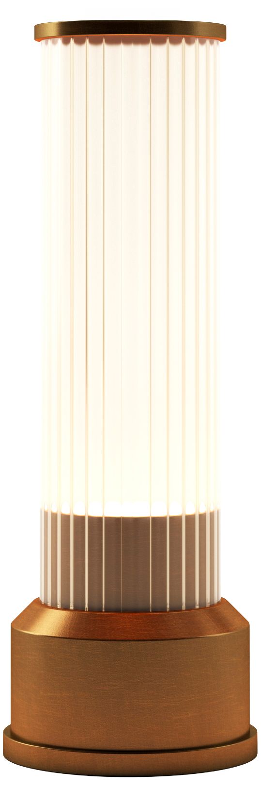 Kibun Cordless Table Lamp Candlestick Brushed Brass