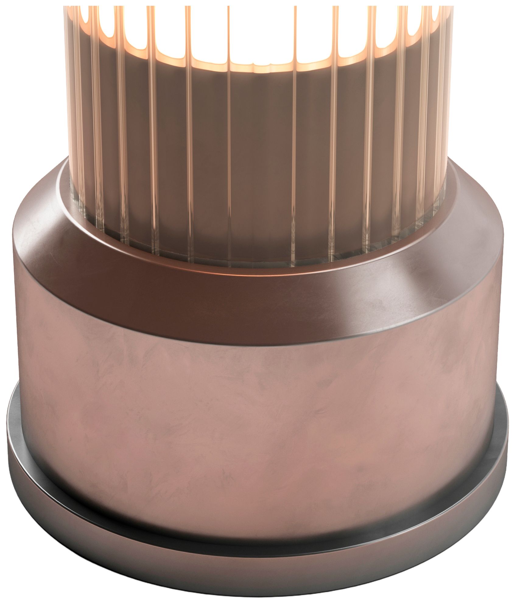 Image 7 Kibun Cordless Table Lamp Candlestick Brushed Pewter more views