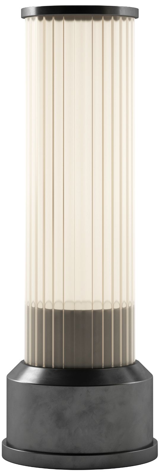 Kibun Cordless Table Lamp Candlestick Brushed Pewter