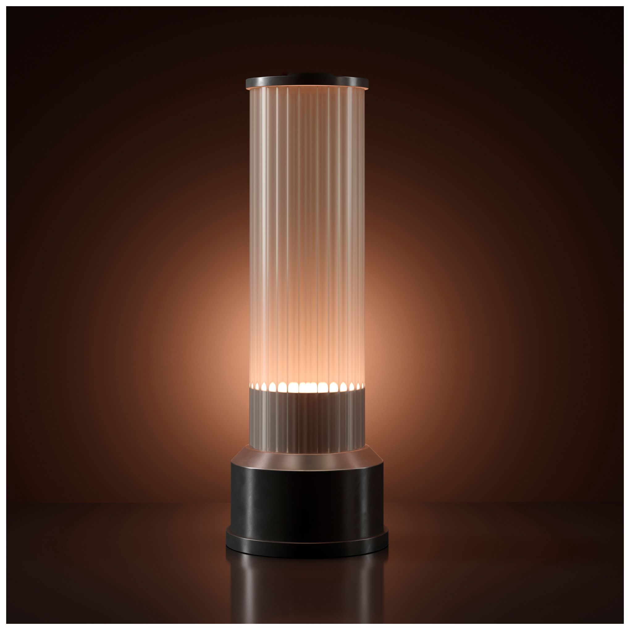 Image 5 Kibun Cordless Table Lamp Candlestick Graphite more views