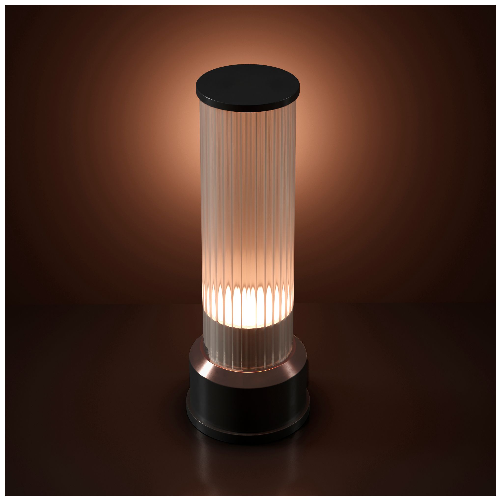 Image 6 Kibun Cordless Table Lamp Candlestick Graphite more views