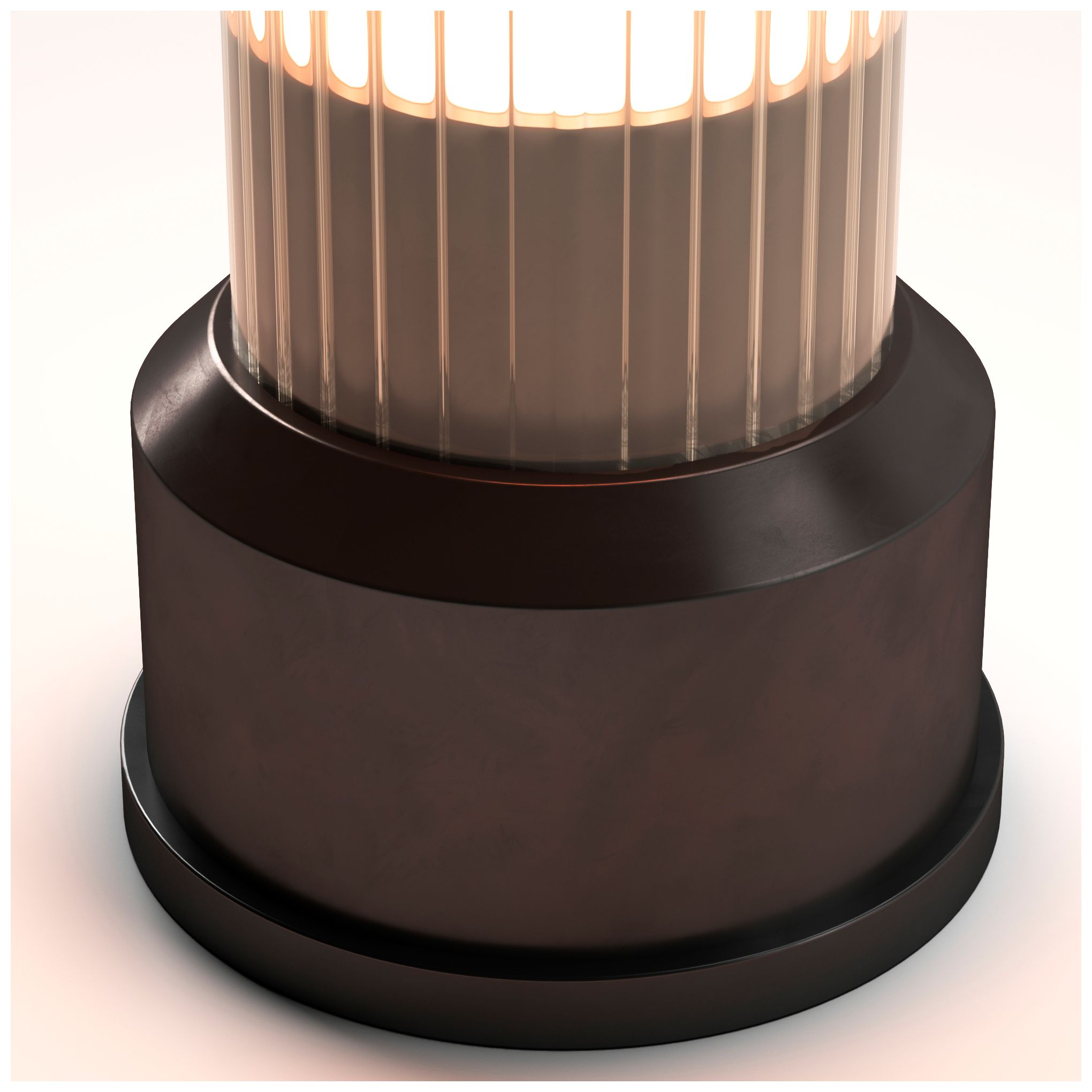 Image 7 Kibun Cordless Table Lamp Candlestick Graphite more views