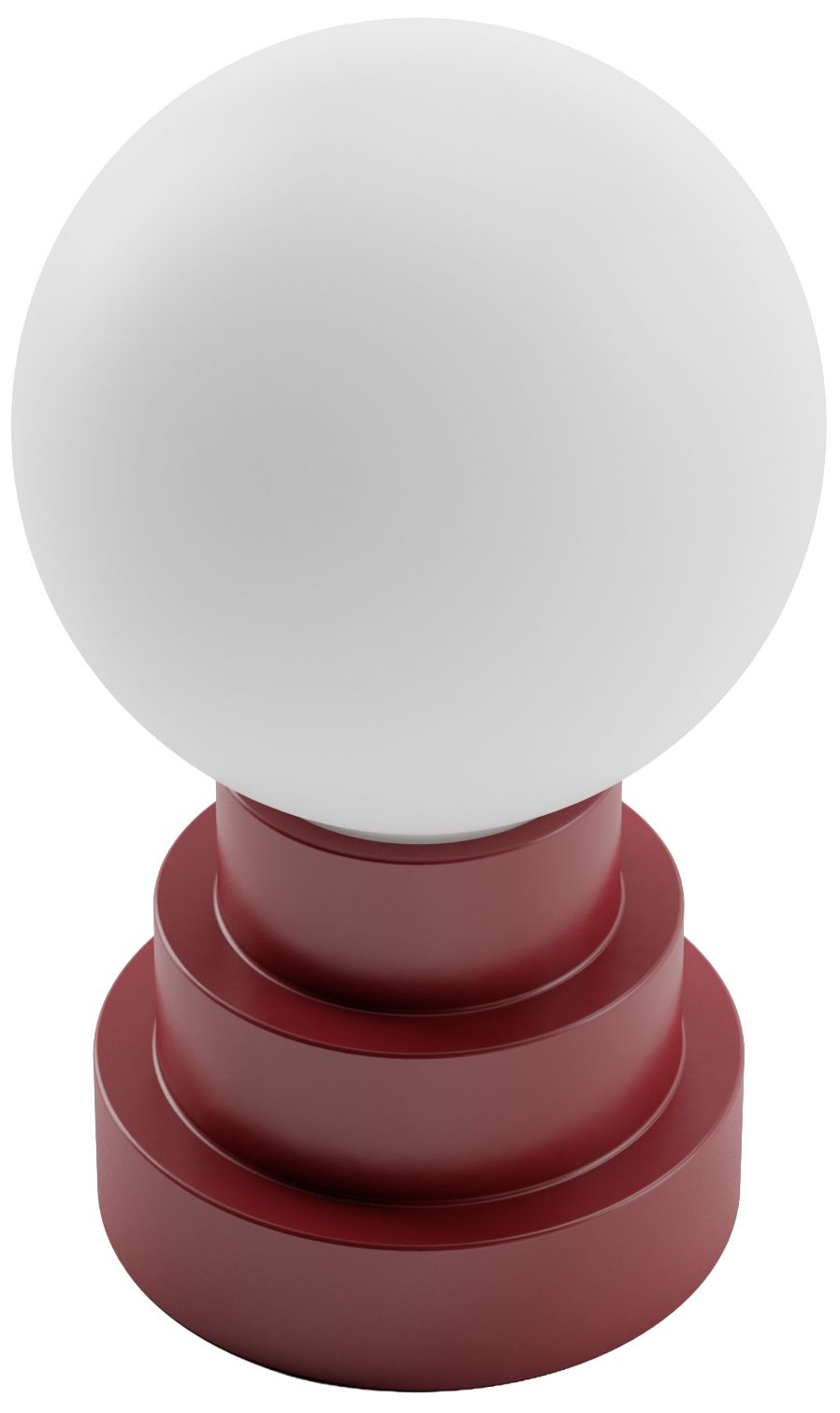 Kibun Cordless Table Lamp Globe Oxblood