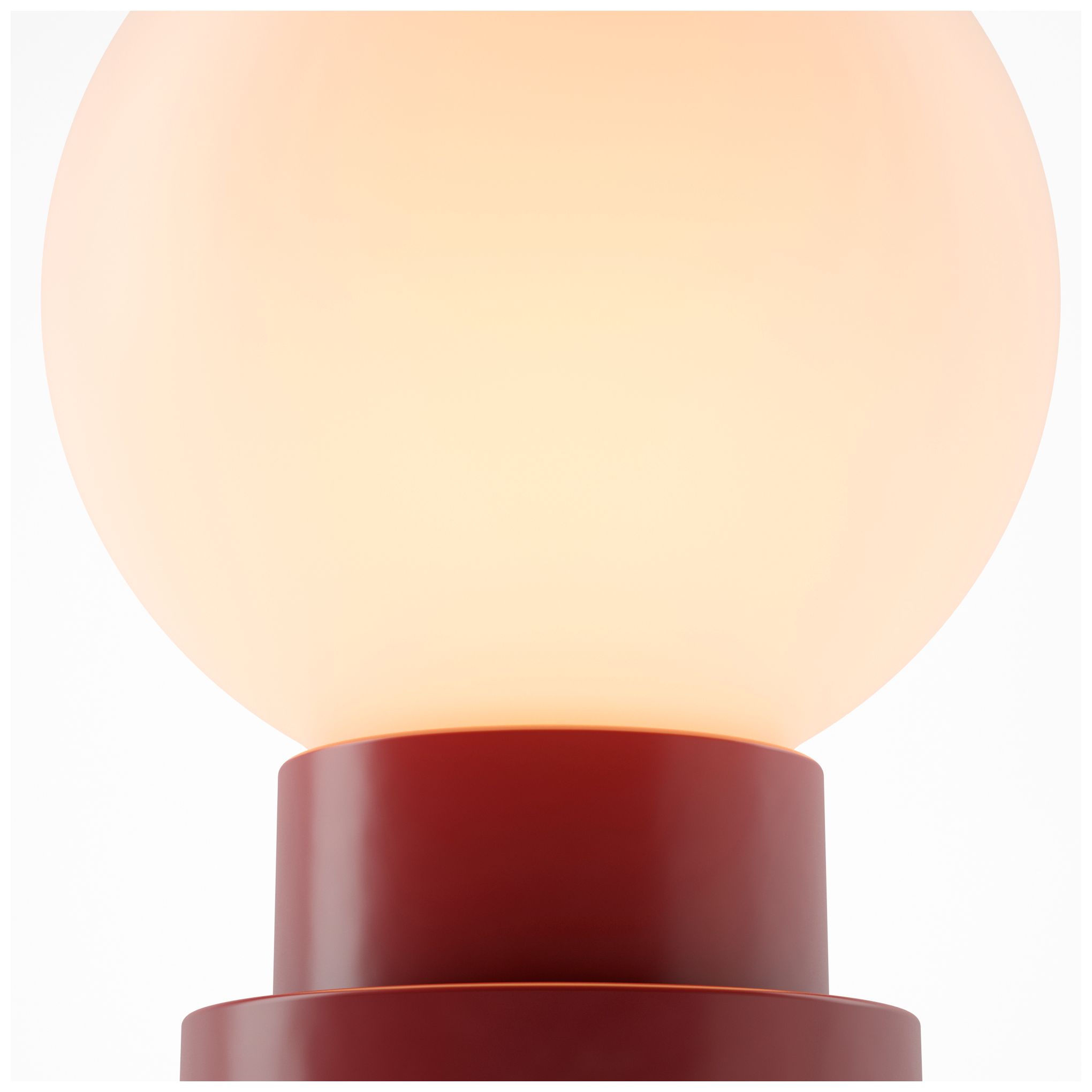 Image 4 Kibun Cordless Table Lamp Globe Oxblood more views