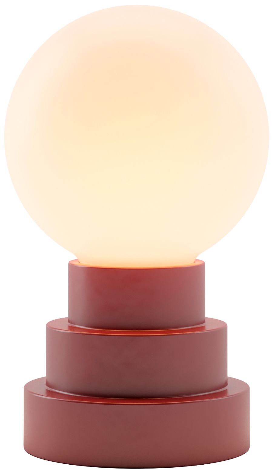 Kibun Cordless Table Lamp Globe Oxblood
