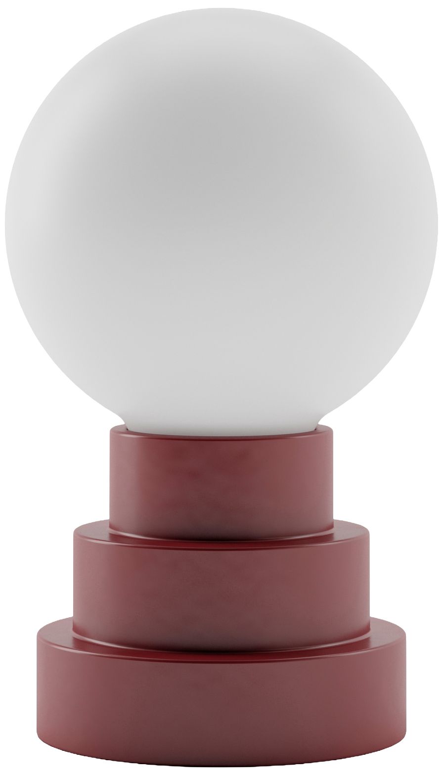 Kibun Cordless Table Lamp Globe Oxblood