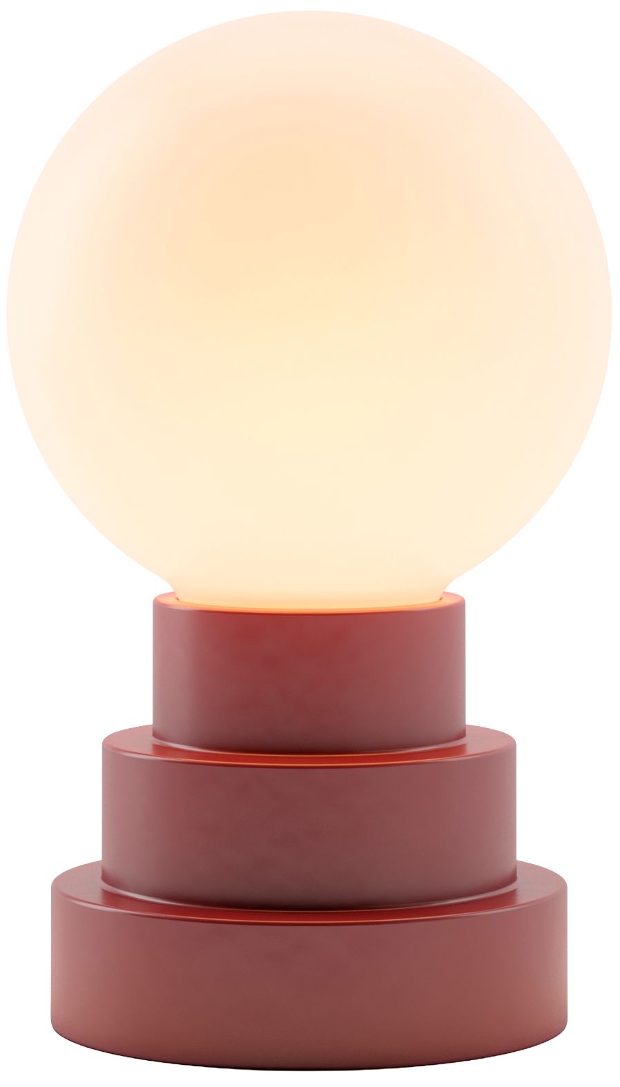 Kibun Cordless Table Lamp Globe Oxblood
