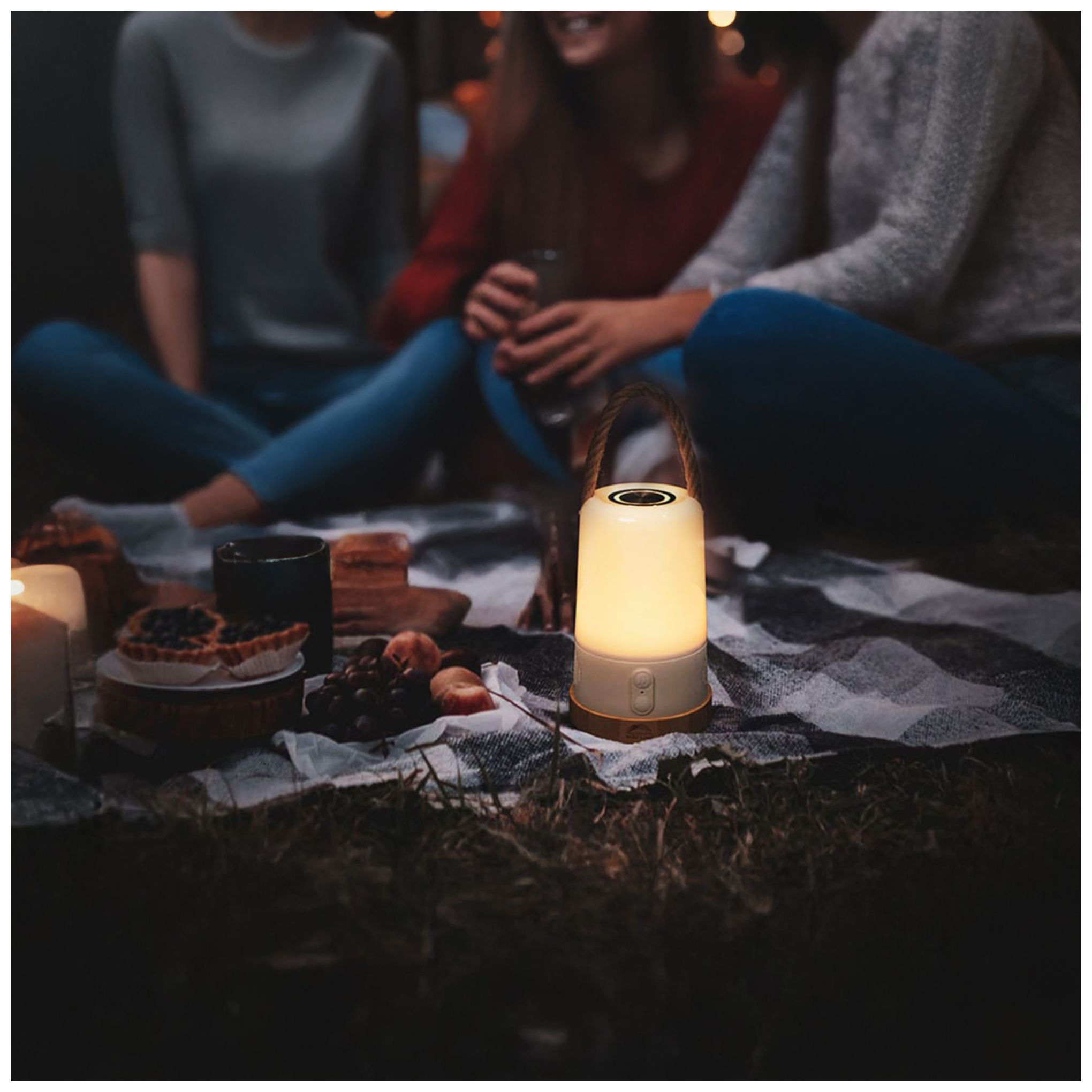 Image 2 Kibun Cordless Table Lamp Groove+ White Bluetooth/Rgb more views