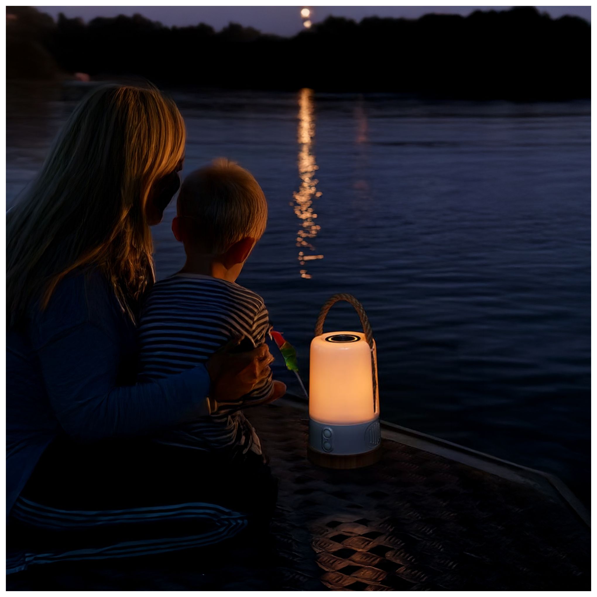 Image 3 Kibun Cordless Table Lamp Groove+ White Bluetooth/Rgb more views