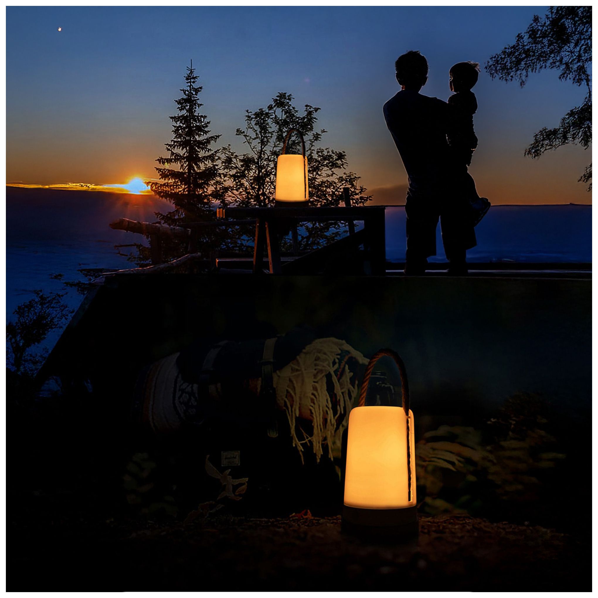 Image 2 Kibun Cordless Table Lamp Groove White more views