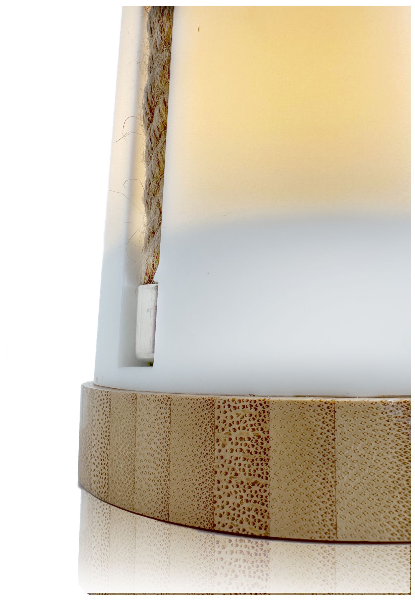 Kibun Cordless Table Lamp Groove White