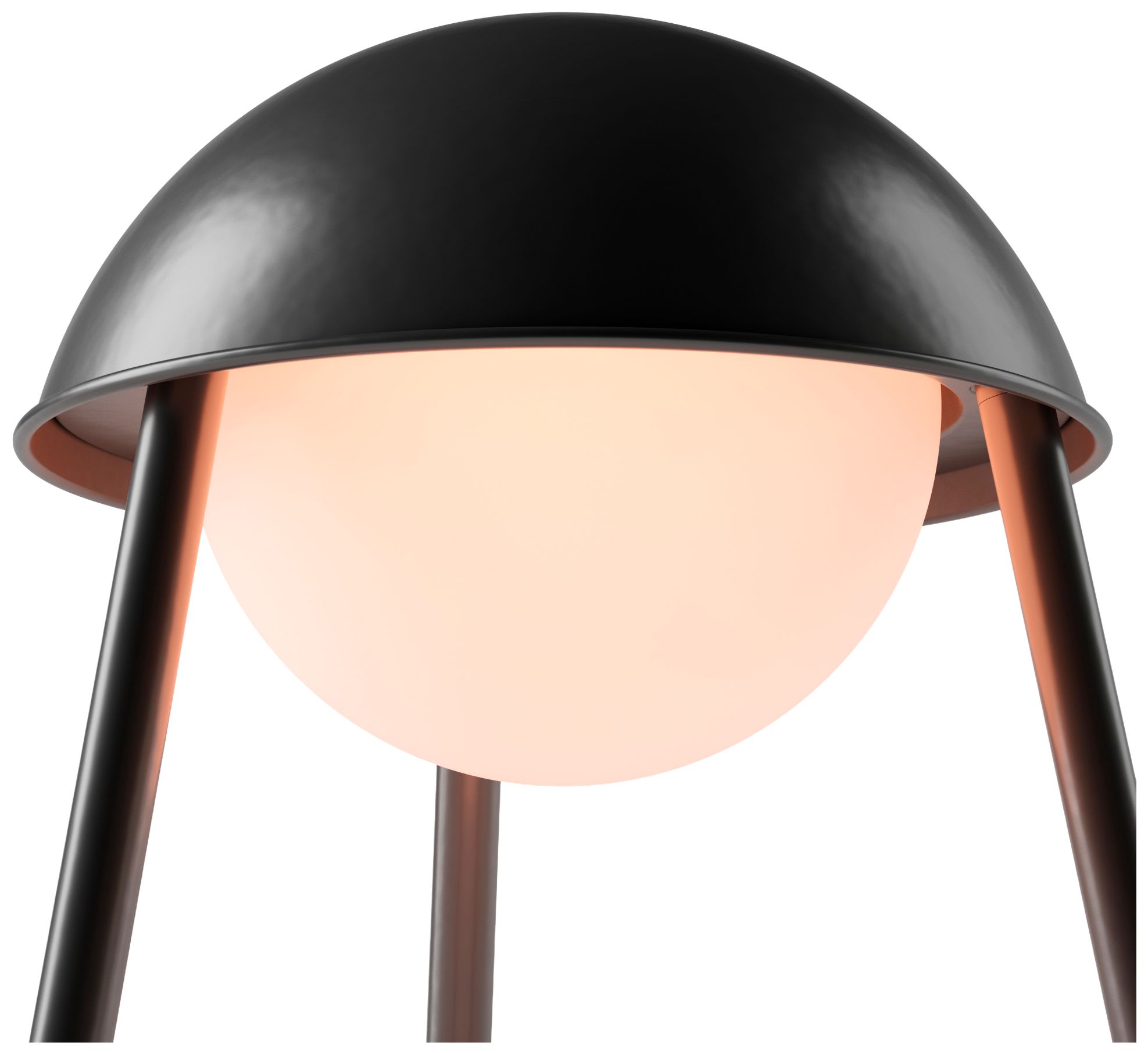 Image 4 Kibun Cordless Table Lamp Helmet Black more views