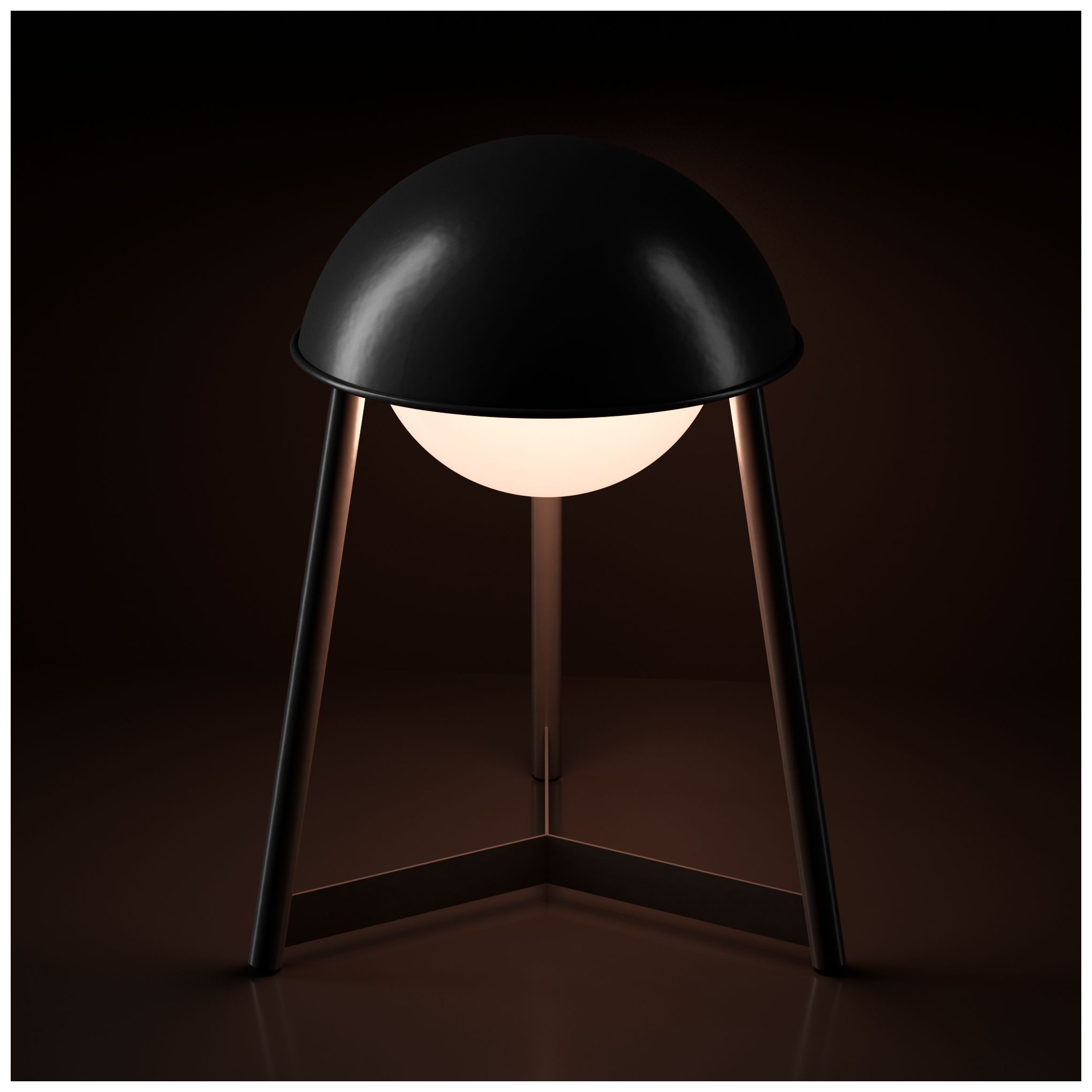 Image 6 Kibun Cordless Table Lamp Helmet Black more views